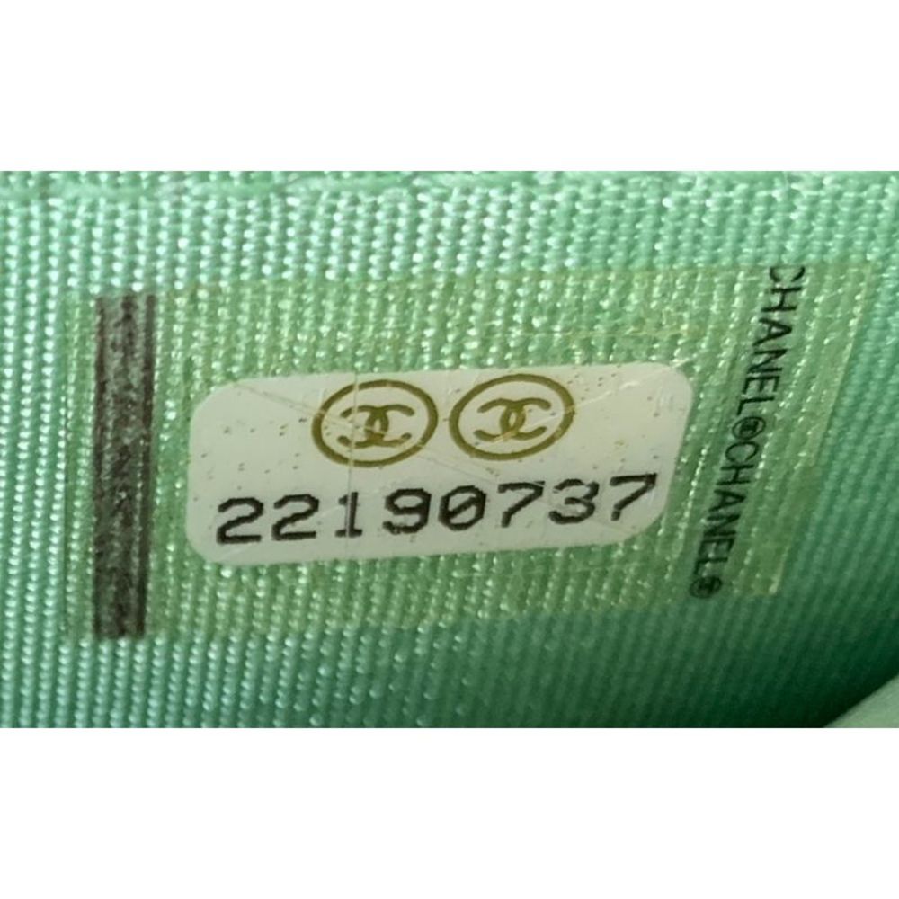 Chanel Boy Wallet on Chain Chevron Calfskin Green - Picture 7 of 7